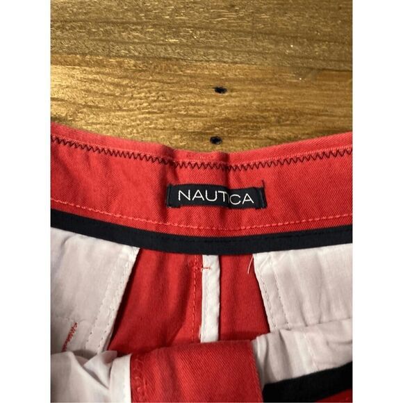 Nautica size 34 NWT golf shorts mens embroidered color cardinal - Picture 4 of 6